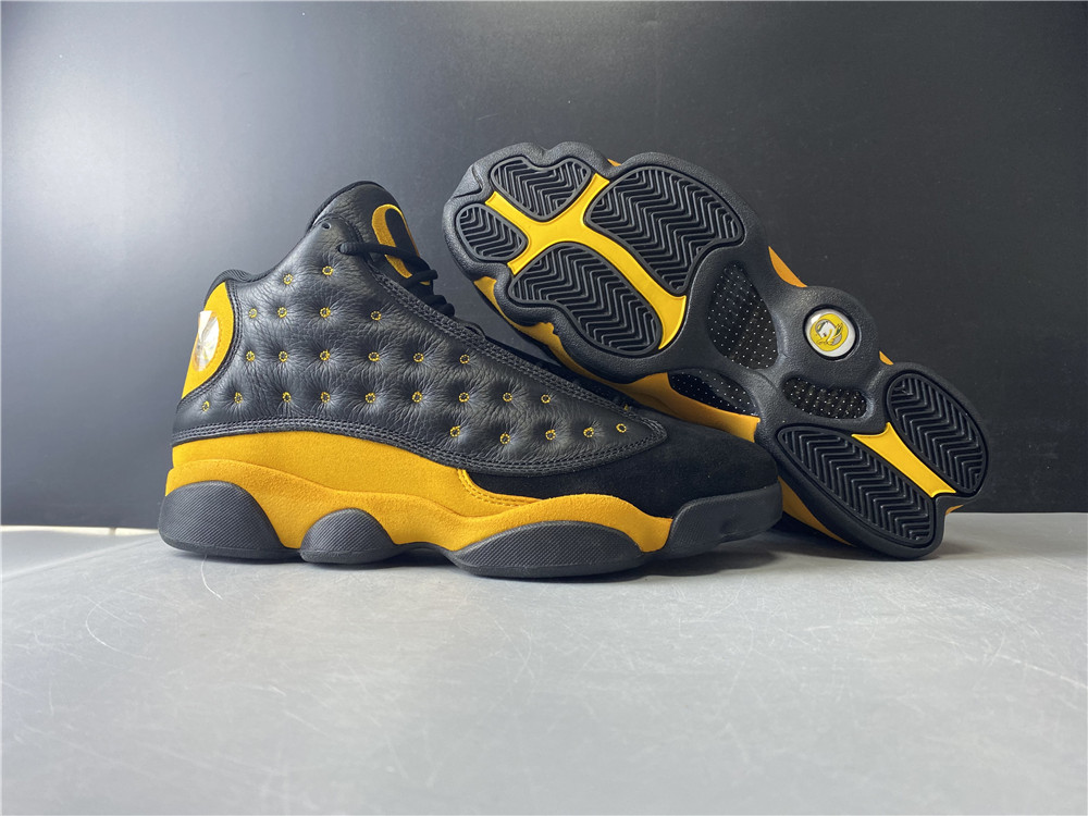 2020 Air Jordan 13 Retro Oregon Black Yellow Shoes